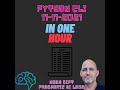 Python command line one hour