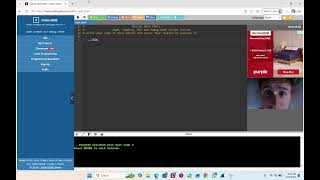 Basic Bash Commands and Number Addition Program Using OnlineGDB