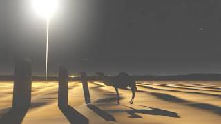 Big DOMINO in the Desert  | New Dominos effect | Amazing Domino of camel