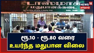 TASMAC Price Hike : தமிழகத்தில் ரூ.10 முதல் ரூ.80 வரை உயர்ந்த மதுபானங்களின் விலை