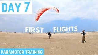 Paramotor Super Training - FIRST FLIGHTS!! The Breathtaking Moment Of Taking Your First Flights!!