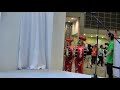 ツーリズムexpoジャパン2017　jr東日本・東北観光推進機構合同ブースでの盛岡さんさ踊り開始前の様子　ワイド視点版