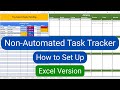 How to set up your Non-Automated Task Tracker in Excel (No macros required)