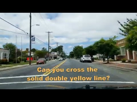 Can you pass on a double solid line?