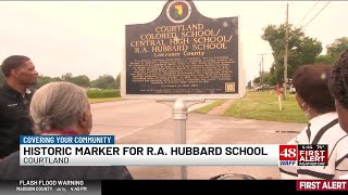 Historical marker unveiled for R.A. Hubbard School, one of region’s first Black-majority schools