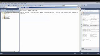 SQL SPACE Function - how to use SPACE Function