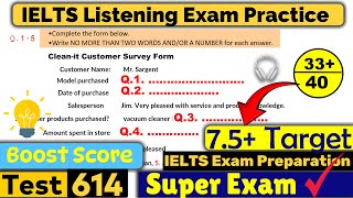 IELTS Listening Practice Test with Answers | ielts listening - 614