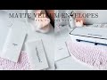 The secret to Matte Vellum Envelopes + Resin sized envelopes