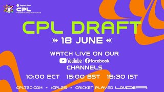 LIVE | Draft Show | CPL 2025