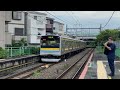 jr205系1100番台t19編成〔鶴見線 海芝浦行き／鶴見小野駅到着・発車〕