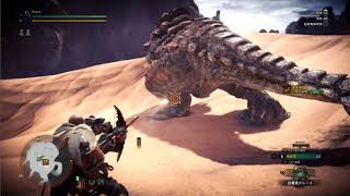 【MHW β版】ボルボロス 04’23 アイテム、拘束、オトモなし【ライトボウガン】