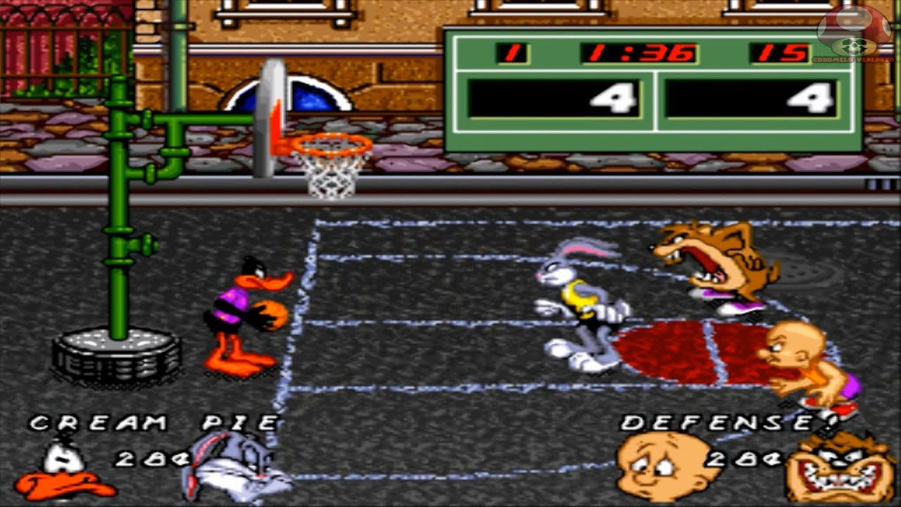 Gameplay: Looney Tunes B-Ball (Super Nintendo) - YouTube