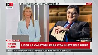 Emil Hurezeanu, despre intrarea României în programul Visa Waiver_Știri B1TV_9 ian. 2025