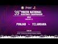 KO 35 | PUNJAB vs TELANGANA | GIRLS | 39TH YOUTH NATIONAL BASKETBALL CHAMPIONSHIP