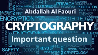 Cryptography Ju || Important question