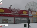 Late Winter Storm Blankets Coney Island