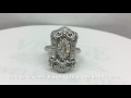 platinum edwardian styled diamond ring