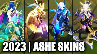 ALL ASHE SKINS SPOTLIGHT 2023 | League of Legends