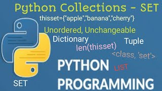 #17 Python Collections Set- Python Tutorial for Beginners -Tek Solutions #teksolutions #python