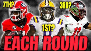 The BEST WR In EACH Round Of The Draft For The 49ers