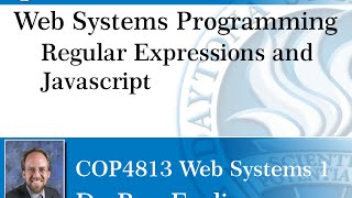 Web Programming - Regular Expressions and JavaScript
