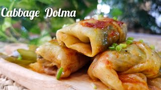 Greate foodie cabbage dolma ,Try  this delicious traditional cabbage dolma recipe