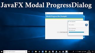 JavaFX Modal Progress Dialog With ControlsFX