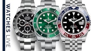 Rolex Big 3: Daytona, Submariner, GMT; Blancpain Fifty Fathoms, FP Journe Vagabondage Trilogy