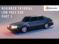 Low poly SAAB 900 - Blender beginner Car tutorial - Part 1