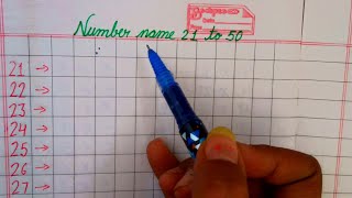 Numbers name 21 to 50 // 21 to 50 numbers name with spelling