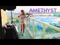 Electric Violin Sunset Balcony Concert  for Neighbors during quarantine - Amethyst by Marta Z