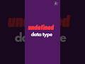 undefined type | primitive data types in JavaScript part 5 | JavaScript Tutorial in 1 minutes #29