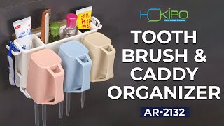 HOKIPO Self Adhesive Toothbrush Holder (AR2132)