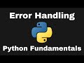 Learn Error Handling (try-except) With Python