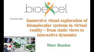BioExcel Webinar #30: Immersive visual exploration of biomolecular systems in virtual reality