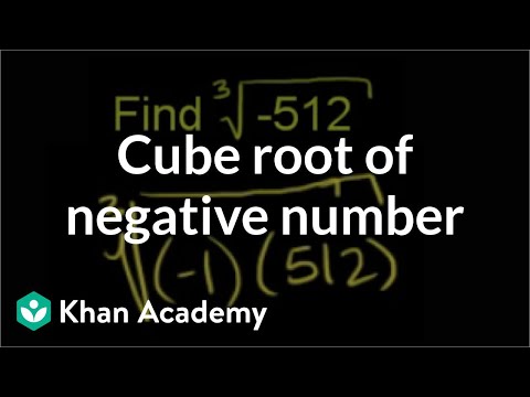 Cube root of a negative number (example) | Pre-Algebra | Khan Academy Cube root of a negative number (example) | Pre-Algebra | Khan Academy