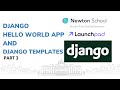 Django templates | Return html templates in Django