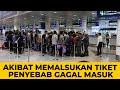 JANGAN COBA MASUK RESMI MENGUNAKAN TIKET PALSU .