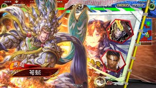 【三国志大戦６】白銀の光芒　狩人の刃　子龍是在(騎馬単　ケニア)VS才女の方略　神騎の極意