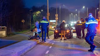 Fietser geschept op Wilhelminabrug, brug volledig afgesloten