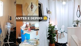 IDEIAS FÁCEIS DE TRANSFORMAÇÃO E DECORAÇÃO EM CASA GASTANDO POUCO! ANTES E DEPOIS!