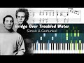 Simon & Garfunkel - Bridge Over Troubled Water - Accurate Piano Tutorial with Sheet Music