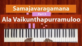 How To Play "Samajavaragamana" (Easy) - Part 3 from Ala Vaikunthapurramuloo | Bollypiano Tutorial