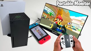 InnoView Portable Monitor setup with Nintendo Switch, Xbox Series X & PS5 | 1080p 60Hz