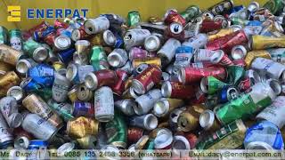 UK Enerpat Full Automatic  Pure Aluminum Can Baler, UBC Baler, Recycling of Used Beverage Cans (ubc)