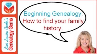 Beginning Genealogy: How to Find Your Family History