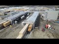 timelapse of the new thermal power plant u0026 continuous dry kilns at barrette chapais qc