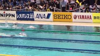 インカレ2015男子400m自由形予選 加藤