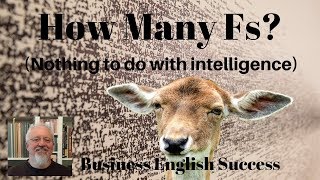 How Many Fs In This Sentence? Nothing to do with your IQ - Business English Success