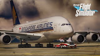 Full Flight: Singapore - Frankfurt | Singapore Airlines A380 | MSFS 2020 | FBW A380